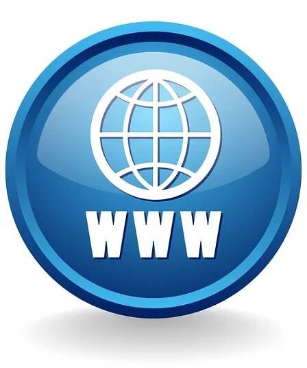Tlačítko World wide web — Ilustrace
