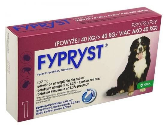 Fypryst 402mg spot-on pro psy 1x4.02ml
