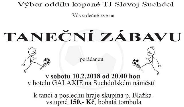 Taneční zábava TJ Slavoj, 10.2.2018