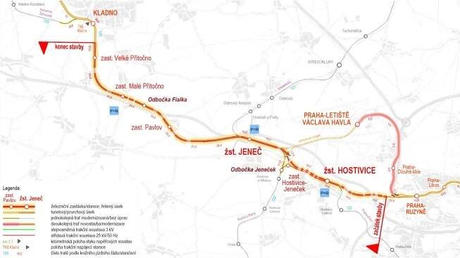 Modernizace trati Praha-Ruzyně – Kladno – Železniční koridory