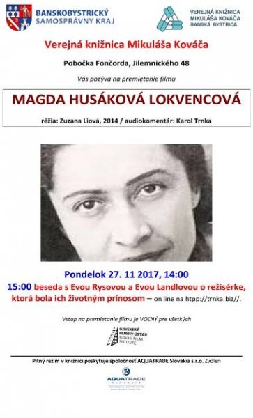 Magda Lokvencova kino premietanie