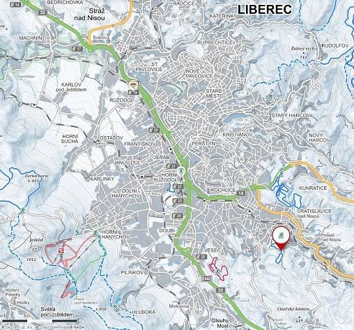 Běžecké tratě u Mojžíšova pramene - Běžecké trasy, skibusy - Jizerské hory - Liberec