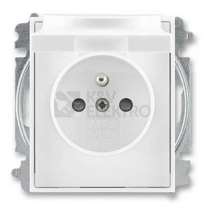 ABB Element,Time zásuvka bílá/bílá 5519E-A02397 03 s víčkem