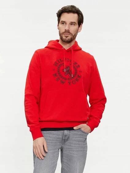 TOMMY HILFIGER PÁNSKÁ MIKINA Big Icon Crest Hoodie MW0MW33650 R S