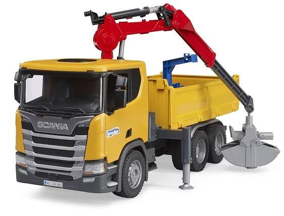 Nákladní auta Scania Bruder - sklápěčky, jeřáby, popeláři - Svět Bruderu