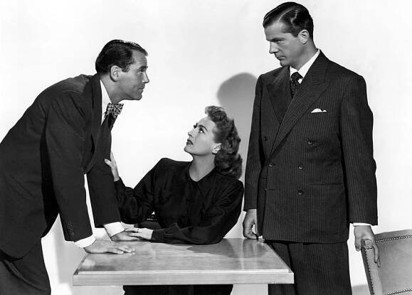 DAISY KENYON, Henry Fonda, Joan Crawford, Dana Andrews, 1947, TM & Copyright (c) 20th Century Fox Film Corp. All rights reserved.