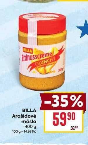 BILLA Arašídové máslo 400 g