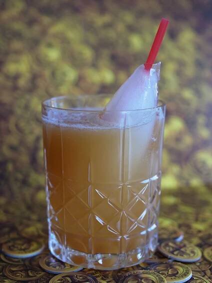Navy Grog ice cone. | Proof Cocktails