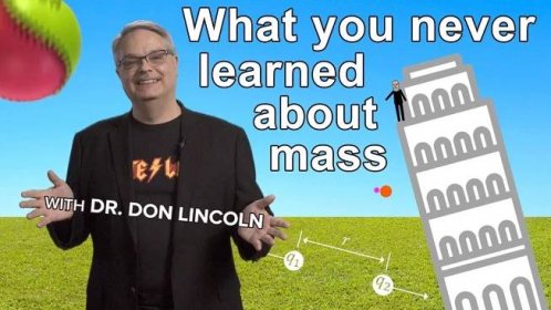 What you never learned about mass