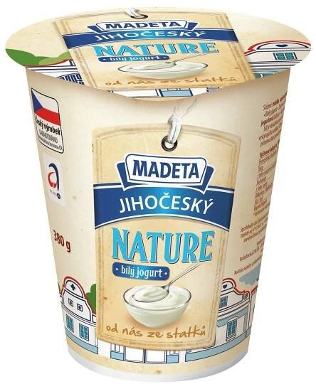 Jihočeský Nature bílý jogurt 3,1% 380 g | MADETA a.s.