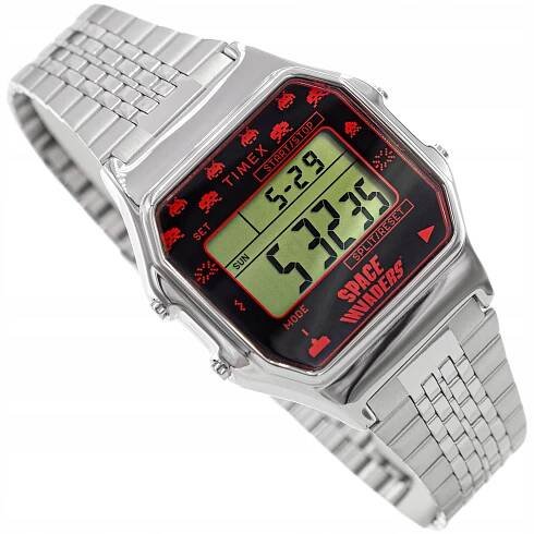 PÁNSKÉ HODINKY TIMEX TW2V30000 T80 SPACE INVADERS DIGITÁLNÍ