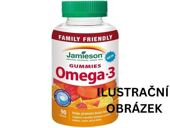 JAMIESON Omega 3 Gummies želatinové pastilky 90 ks