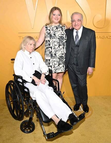Helen Morris, Francesca Scorsese and Martin Scorsese attend the WSJ. Magazine 2023 Innovator Awards