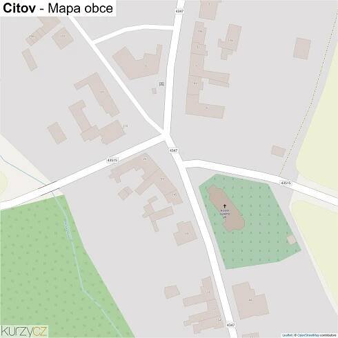 Citov - mapy | Kurzy.cz