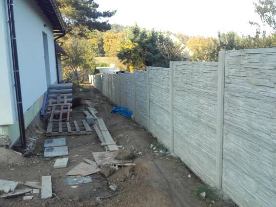 Betonový plot Radíkov u Olomouce