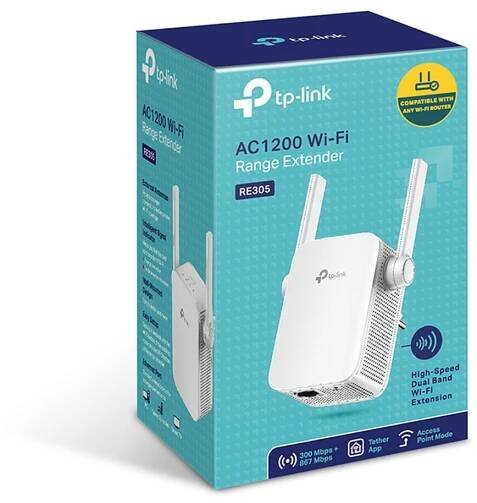 TP-Link RE305 zasilovač síťového signálu Síťový opakovač Bílá 10, 100 Mbit/s