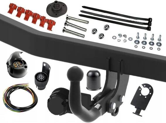 KOMPL SET TAŽNÉ ZAŘÍZENÍ PRO VW PASSAT B5 ROK 1998 KOMBI SEDAN 4X4 PAPRSEK