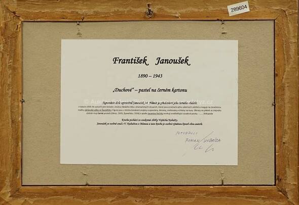 František Janoušek / Duchové - detail aukce « Aukce « Aukční Galerie Platýz