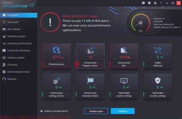 Ashampoo WinOptimizer Free - Download