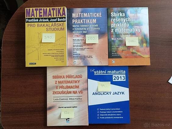 Učebnice matematika, anglický jazyk - Jihlava