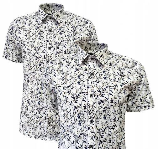 NÁVŠTĚVNICKÁ KOŠILE SLIM-FIT VZOR BAVLNA M