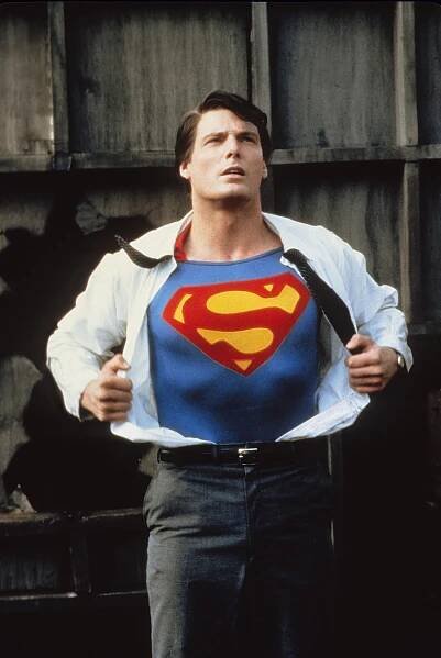 Christopher Reeve as Superman in "Superman III."