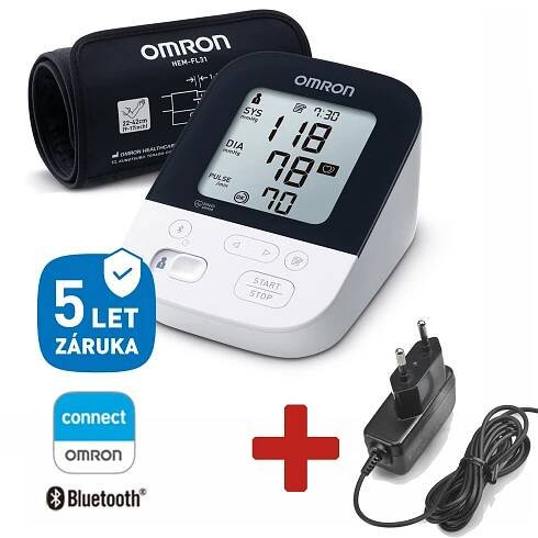 OMRON M4 Intelli IT bluetooth připojením +ZDROJ (SET), 5let záruka
