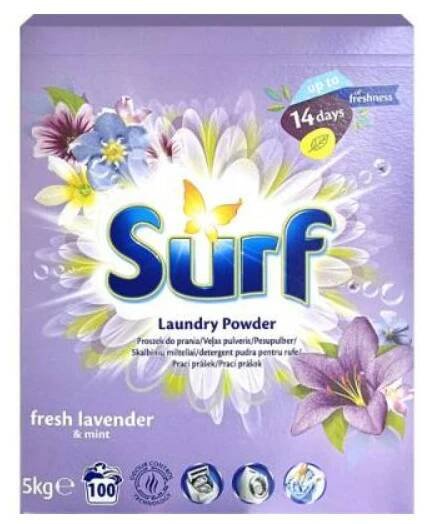 Surf Universal Fresh Lavender & Mint prací prášek 5 kg od 419 Kč