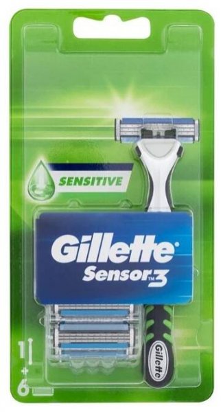 Gillette Sensor3 Sensitive + 6 ks hlavic od 276 Kč - Heureka.cz