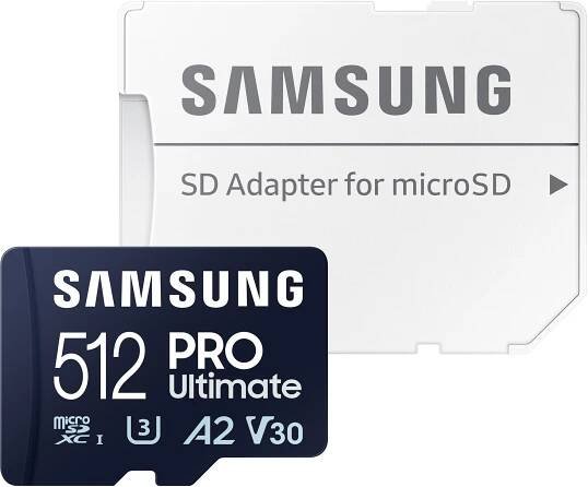 Samsung PRO Ultimate microSDXC 512 GB UHS-I U3 V30 + SD adaptér 512 GB od 1 340 Kč