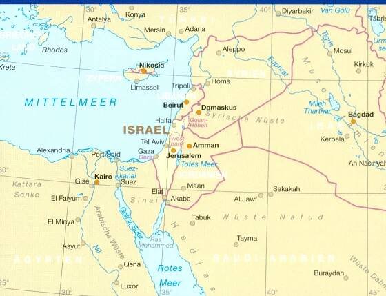 Izrael 1:250.000 mapa RKH | International Travel Maps CZ