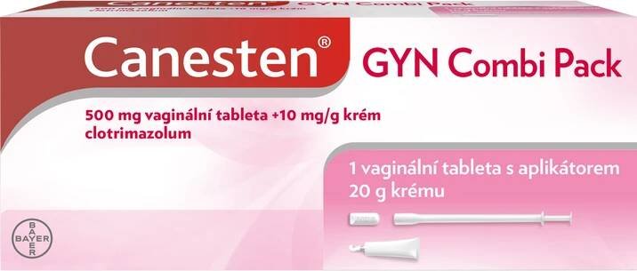 Canesten GYN Combi Pack, krém a vaginální tableta