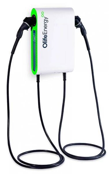 Olife Energy DoubleBox AC 22kW - SMART - 2 kabely Typ 2, 5m