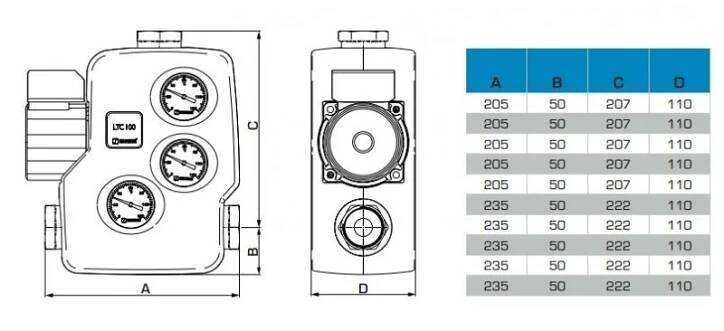 ESBE Plnicí jednotka LTC 141, RP 1", DN=25mm, T=55 °C 55000200