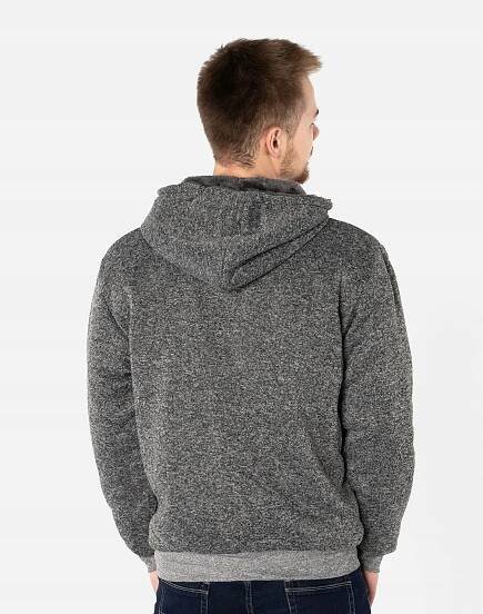 Teplá Mikina Pánská Zateplená Kožíškem 74315-2 XXL Hlavní materiál bavlna