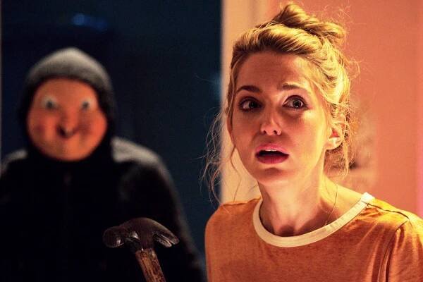 Jessica Rothe frightened in Happy Death Day