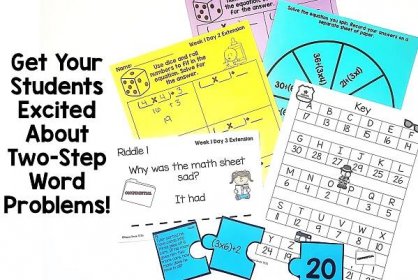 Fun Ways to Teach Two-Step Word Problems - Thrifty in Third Grade