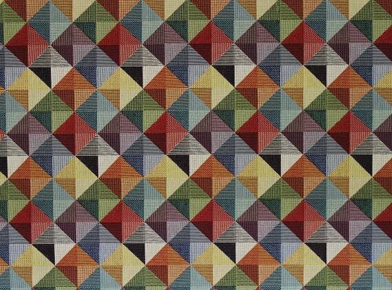 Dekorační i potahová látka trojúhelníky