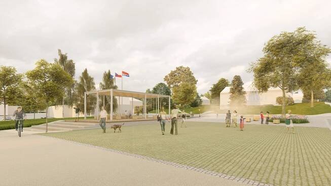 Veřejné prostranství centra městyse Suchdol nad Odrou