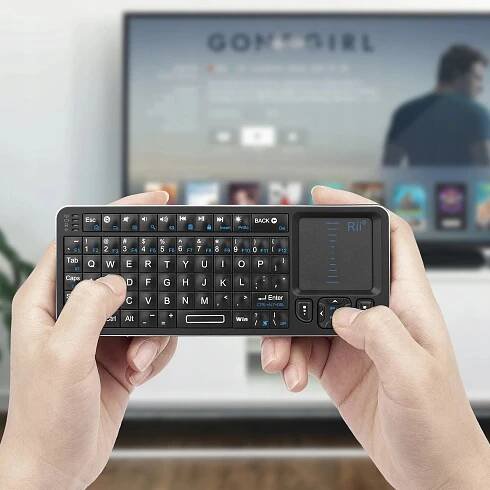 Rii Mini Bluetooth klávesnice s touchpadem Android TV Box rozložení DE Model K06