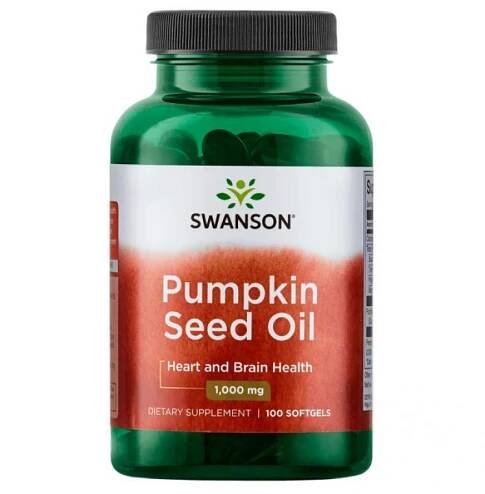 Swanson Pumpkin Seed Oil (Olej z dýňových semínek) 1000 mg, 100 softgelových kapslí