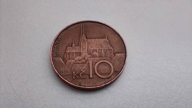 3ks mincí 10kč z roku 1994 varianta F - Numismatika
