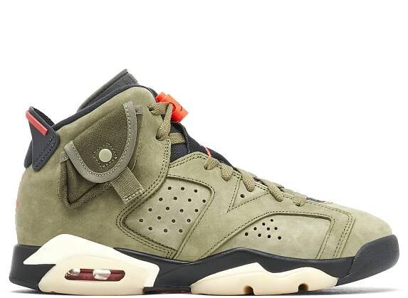 Travis Scott x Air Jordan 6 Olive GS