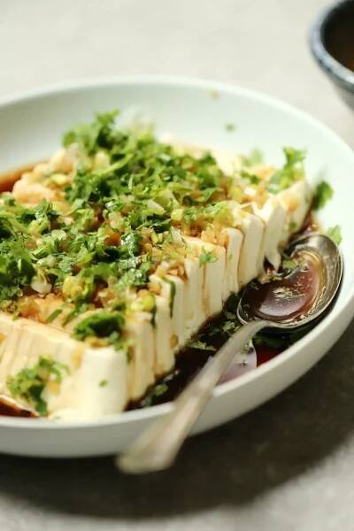 Silken Tofu Salad - Yang's Nourishing Kitchen