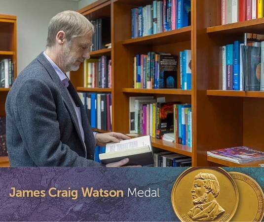 James Stone to Receive James Craig Watson Medal