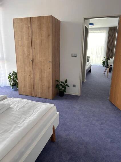 Postel nebo postele na pokoji v ubytování Penzion Zahradní