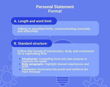 personal statement format