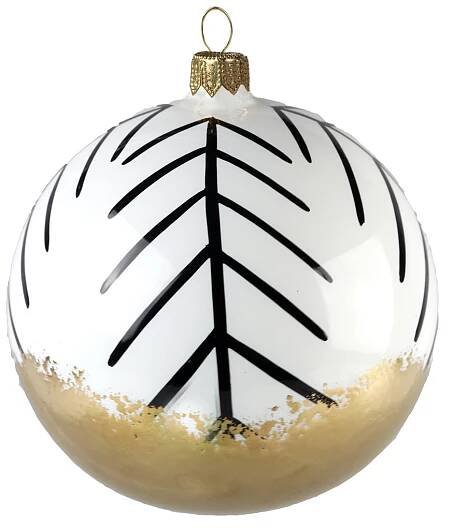Vianočná ozdoba s dekorom smrekových vetvičiek | Decor-by-Glassor.cz