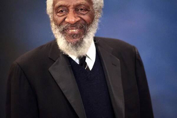 Dick Gregory poses for a portrait during the "Audacity Of Hope Ball" in2009 in Washington, D.C.
