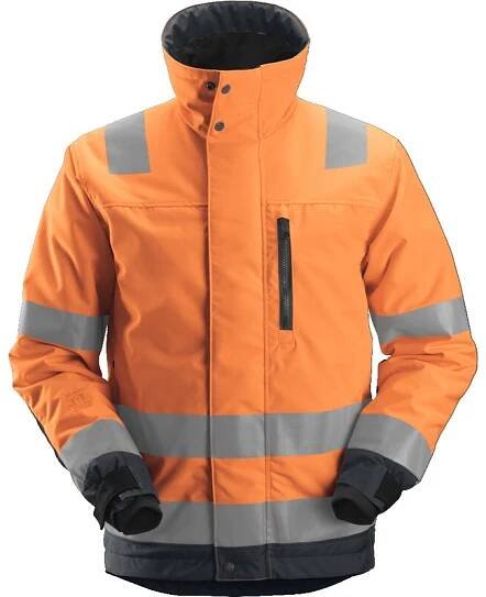 Snickers Workwear Zimní reflexní bunda AllroundWork 37.5, třída 3 oranžová vel. XS